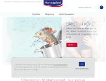 Tablet Screenshot of hansaplast.se